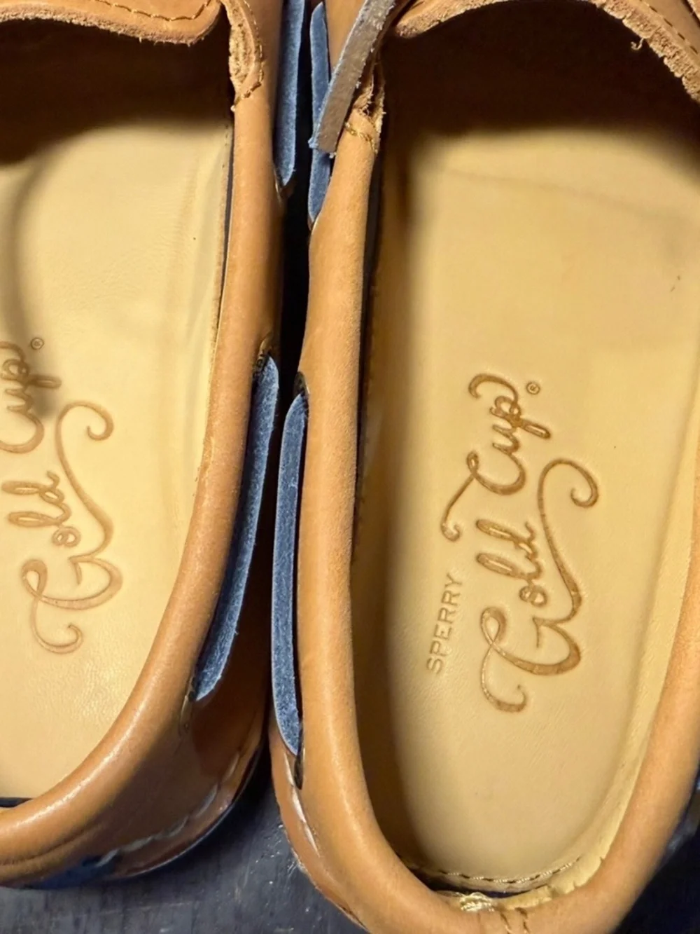 Sperry Gold Cup Authentic Original 2 Eye Boat Shoes Tan Mens 8M